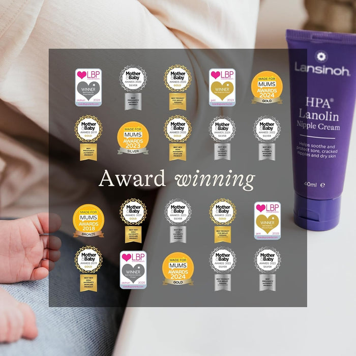 Lansinoh HPA Lanolin Nipple Cream, Unscented, 10 mL