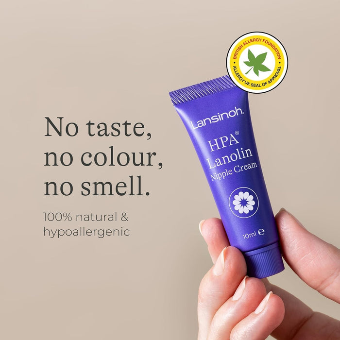 Lansinoh HPA Lanolin Nipple Cream, Unscented, 10 mL