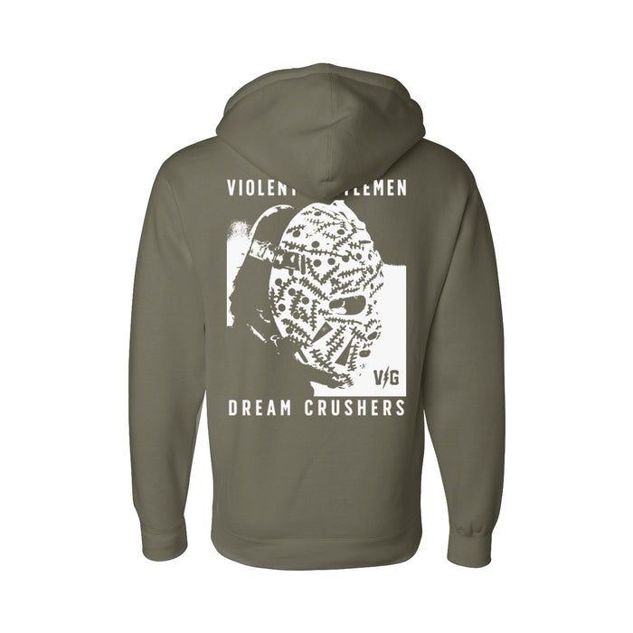 Hockey Locked In Pullover Hood - - Men's Fleece Tops - Violent Gentlemen Hockey Lifestyle | Built by Fans for Fans | Perfect Gift for hockey fan or hockey players that live in the hockey culture