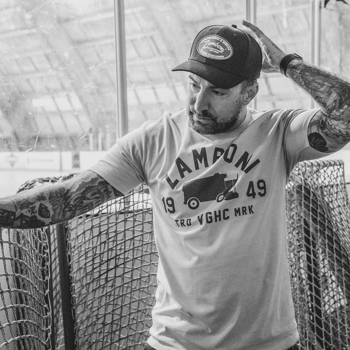 Hockey Machine Zamboni Premium Tee - - Men's T-Shirts - Violent Gentlemen Hockey Lifestyle | Built by Fans for Fans | Perfect Gift for hockey fan or hockey players that live in the hockey culture