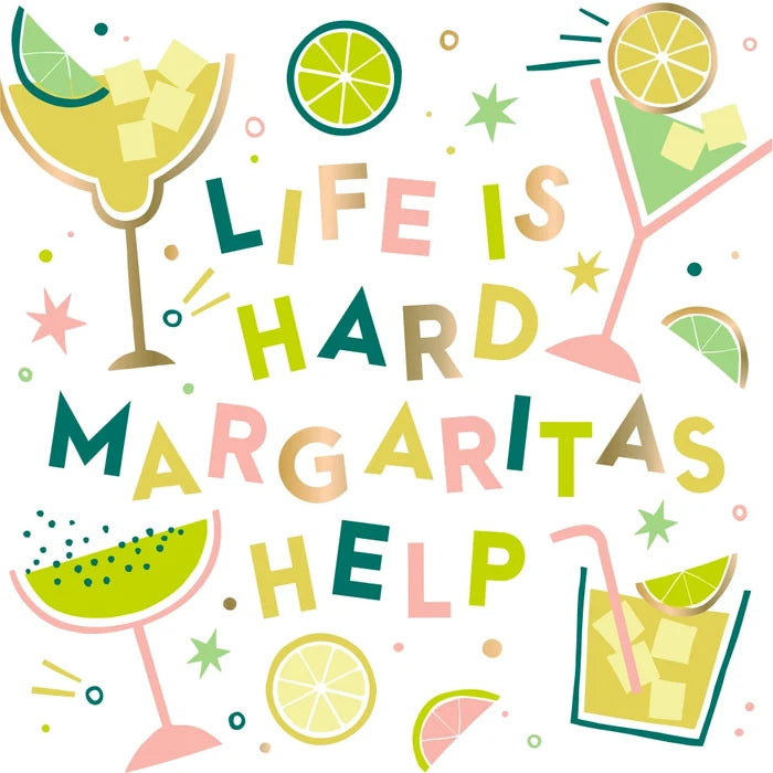 Margaritas Help Cocktail Napkins