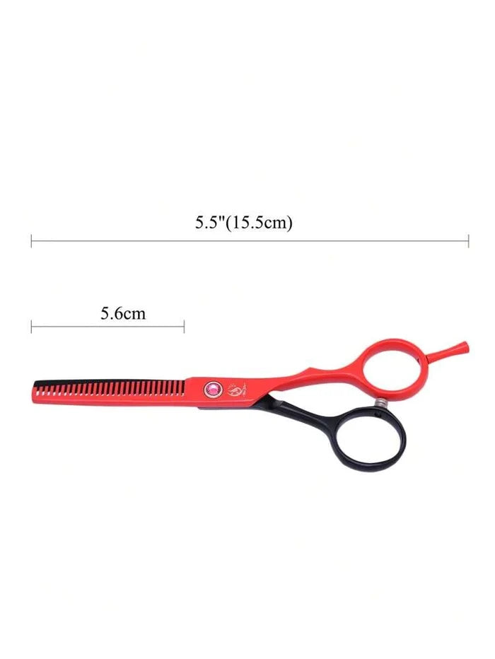 Mei Sha 5.5” Texturizing Shears - Red / Black