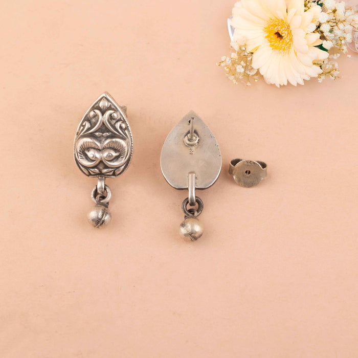 Mizoya Dual Peacock Ball Drop Earring