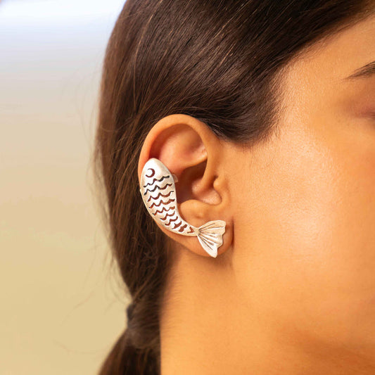 Mizoya Matsya Auspicious Timeless Earcuff