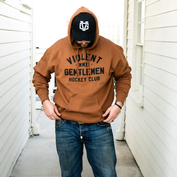 Hockey Loyalty Pullover Hood - - Men's Fleece Tops - Violent Gentlemen Hockey Lifestyle | Built by Fans for Fans | Perfect Gift for hockey fan or hockey players that live in the hockey culture