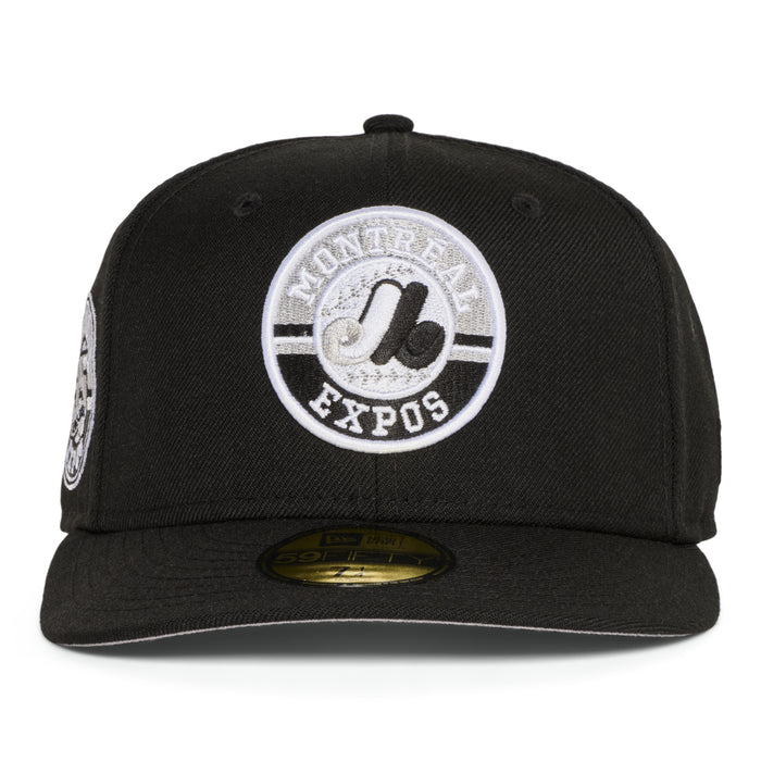 Montreal Expos All Black White Grey Logo 35 Years