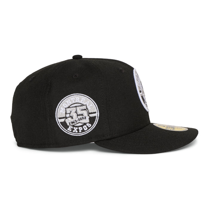 Montreal Expos All Black White Grey Logo 35 Years