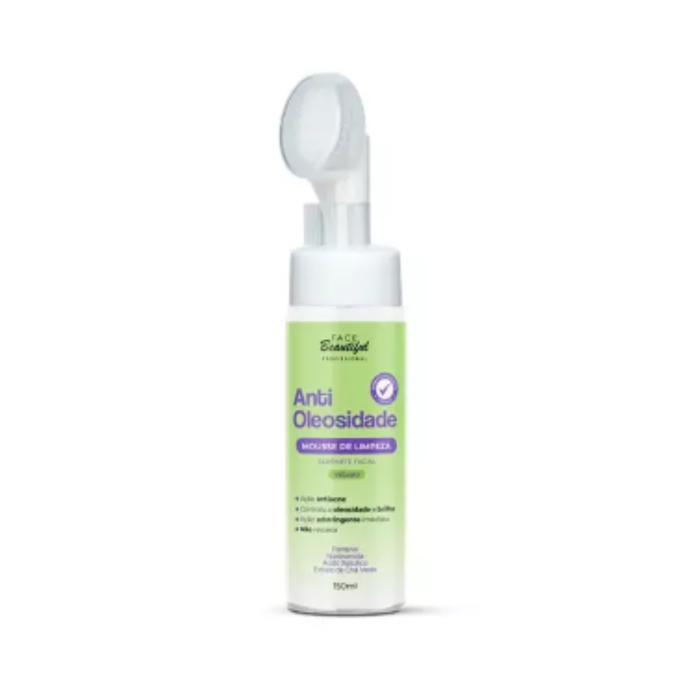 Mousse de Limpeza Facial Anti Oleosidade 150ml Face Beautiful Lovely