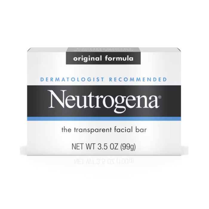 Neutrogena Original Formula Transparent Facial Bar, Unscented, 3.5 oz