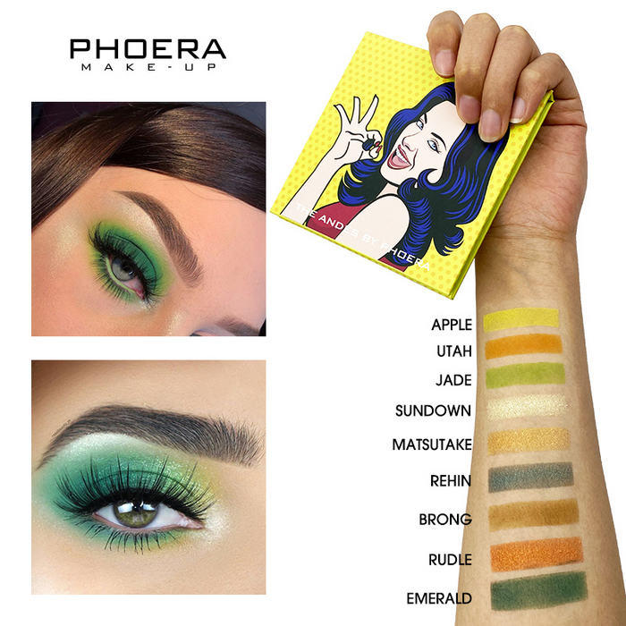 Paletas de 9 Sombras - Phoera Makeup Europe