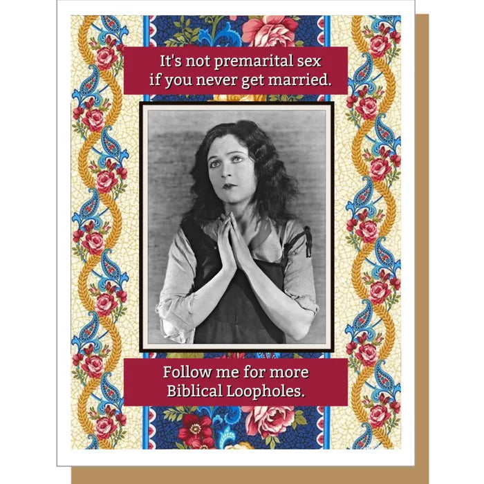 Premarital Sex Card