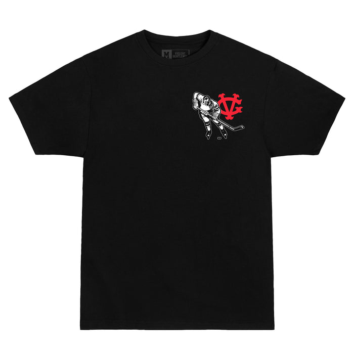 Hockey Programme Premium Tee - - Men's T-Shirts - Violent Gentlemen Hockey Lifestyle | Built by Fans for Fans | Perfect Gift for hockey fan or hockey players that live in the hockey culture