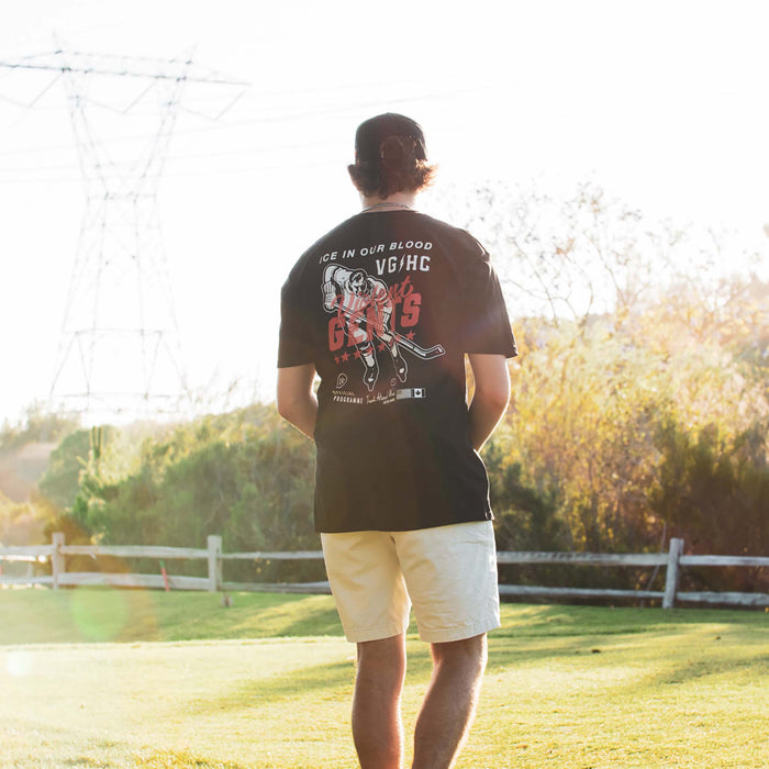 Hockey Programme Premium Tee - - Men's T-Shirts - Violent Gentlemen Hockey Lifestyle | Built by Fans for Fans | Perfect Gift for hockey fan or hockey players that live in the hockey culture