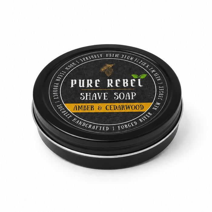Pure Rebel Shaving Soap - Amber & Cedarwood