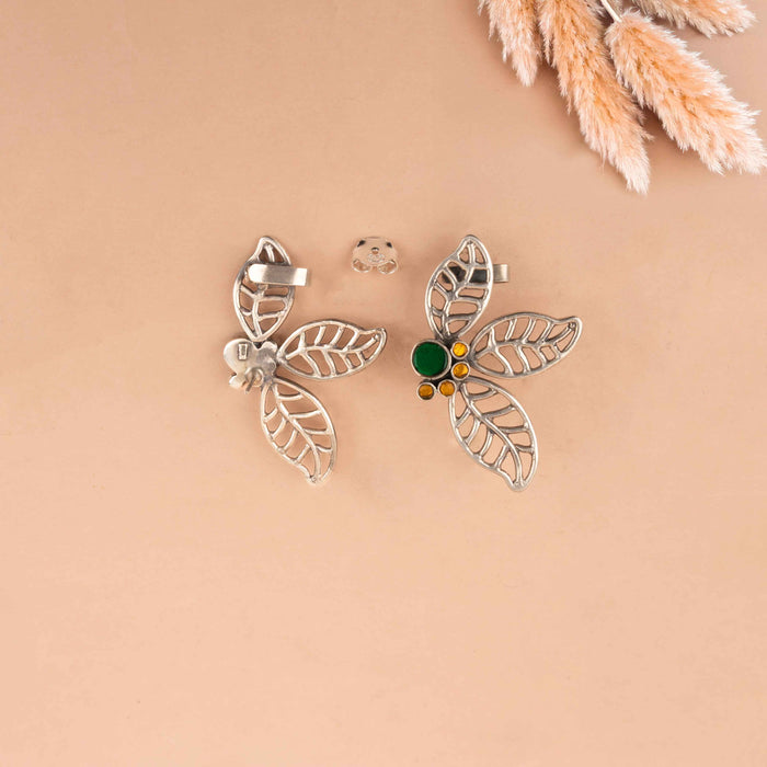 Qurbat Tri Leaf Statement Earclip