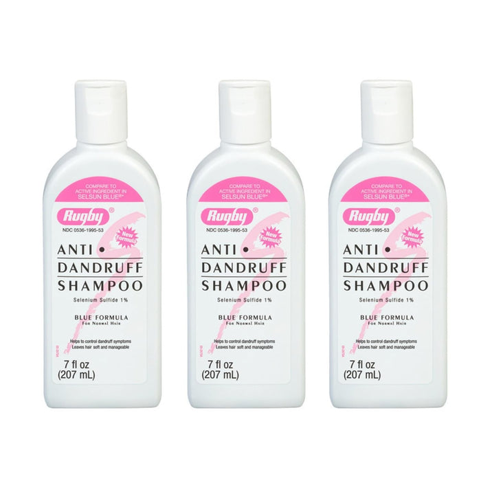 Rugby Anti-Dandruff Shampoo, Selenium Sulfide 1%, 7 fl oz