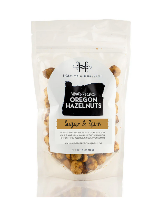 Sugar and Spice Whole Roasted Oregon Hazelnuts