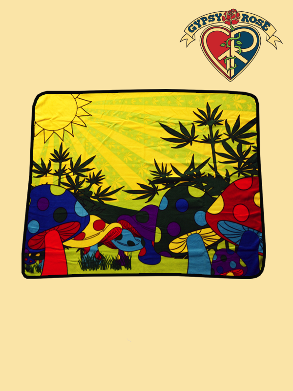 Sunny Delight Mushroom Blanket