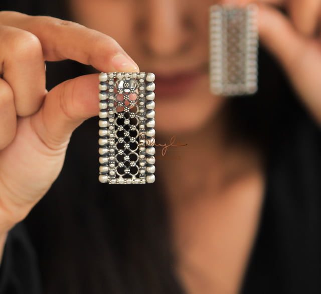 Tattva Flora Jali Intricate Studs