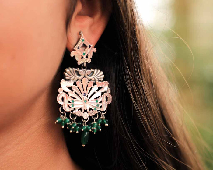 Tattva Jodhpuri Art Earrings