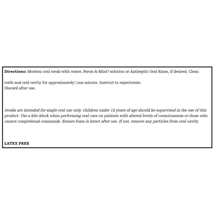 Toothette Single Use Oral Swabs, Untreated, 20 Count - 6071-Pack - LL Medico