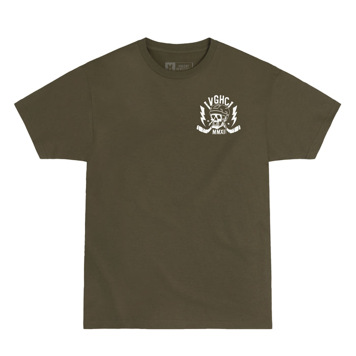 Hockey Toothless Premium Tee - - Men's T-Shirts - Violent Gentlemen Hockey Lifestyle | Built by Fans for Fans | Perfect Gift for hockey fan or hockey players that live in the hockey culture