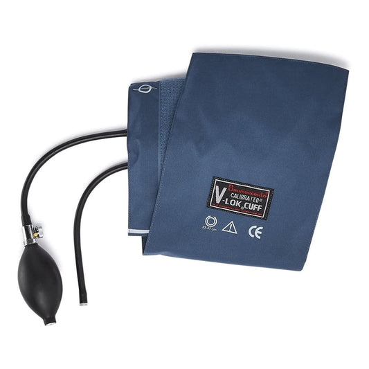 W.A. Baum Calibrated V-Lok Blood Pressure Cuff and Bulb, Adult - 1820-Single - LL Medico